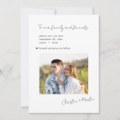 Hochzeit spart das Datum, das modern Minimalistisc Save The Date (Vorderseite)