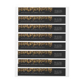 Hochzeit spart das Datum moderner Gold-Lichter (Bogen)