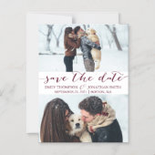 Hochzeit speichern das Datum Magnet zwei Bilder Bu (Vorderseite)