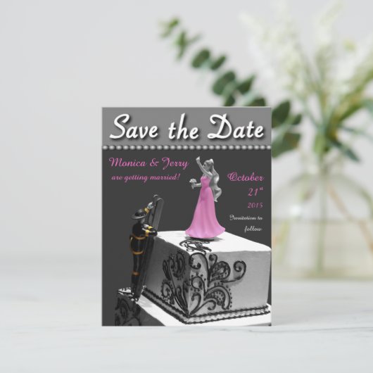 Hochzeit speichern Datum Ankündigung (Stehend Vorderseite)