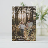 Hochzeit speichern Datum Ankündigung (Stehend Vorderseite)