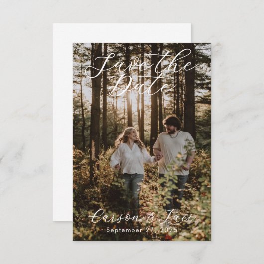 Hochzeit speichern Datum Ankündigung (Vorne/Hinten)