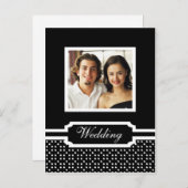 Hochzeit Speichern der Datumsfoto-Vorlage Ankündigungspostkarte (Vorne/Hinten)