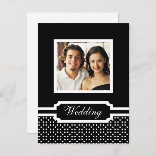 Hochzeit Speichern der Datumsfoto-Vorlage Ankündigungspostkarte (Vorne/Hinten)