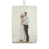 Hochzeit speichern des Datumsbilds Autolufterfrischer (Rückseite)