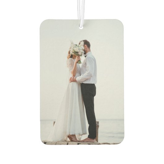 Hochzeit speichern des Datumsbilds Autolufterfrischer (Rückseite)