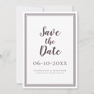 Hochzeit speichern Sie das Date Cassis Script einf