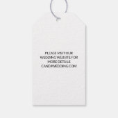 Hochzeit Speichern Sie das Date-Foto einfach nur m Geschenkanhänger (Rückseite)