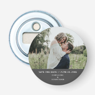 Hochzeit Speichern Sie das Date-Foto einfache Mini Flaschenöffner