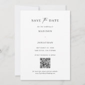 Hochzeit speichern Sie das Date-Foto Einladung (Rückseite)