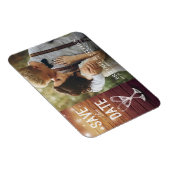 Hochzeit speichern Sie das Date Foto Magnet Champa (Rechte Seite)