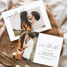 Hochzeit Speichern Sie das Date-Foto Minimalistisc Save The Date