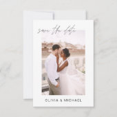 Hochzeit Speichern Sie das Date-Foto Minimalistisc Save The Date (Vorderseite)