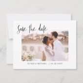 Hochzeit Speichern Sie das Date-Foto Minimalistisc Save The Date (Vorderseite)