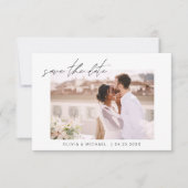 Hochzeit Speichern Sie das Date-Foto Minimalistisc Save The Date (Vorderseite)