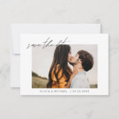 Hochzeit Speichern Sie das Date-Foto Minimalistisc Save The Date (Vorderseite)