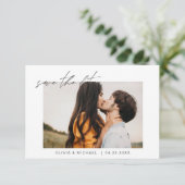 Hochzeit Speichern Sie das Date-Foto Minimalistisc Save The Date (Stehend Vorderseite)