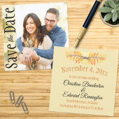 Hochzeit speichern Sie das Date Minimal rustikale Ankündigung