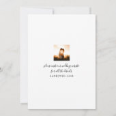 Hochzeit Speichern Sie das Datum 2 Fotos Hübscher  Einladung (Rückseite)