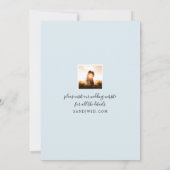 Hochzeit Speichern Sie das Datum 2 Fotos Hübscher Einladung (Rückseite)