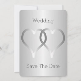 Hochzeit speichern Sie das Datum, an dem Silber hö Save The Date