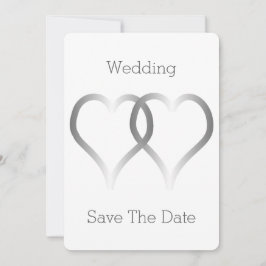 Hochzeit speichern Sie das Datum, an dem Silber hö Save The Date