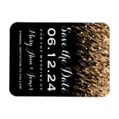 Hochzeit speichern Sie das Datum, an dem Stars Gol Magnet (Horizontal)