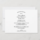 Hochzeit speichern Sie das Datum, an dem viele Fot (Rückseite)