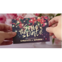 Hochzeit speichern Sie das Datum Burgund Lila Lich