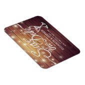 Hochzeit speichern Sie das Datum Champagner Glass Magnet (Rechte Seite)