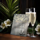Hochzeit speichern Sie das Datum Champagner Glass Save The Date