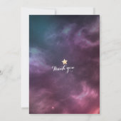 Hochzeit speichern Sie das Datum Chic Star Sky Ste Save The Date (Rückseite)