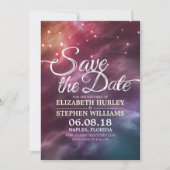 Hochzeit speichern Sie das Datum Chic Star Sky Ste Save The Date (Vorderseite)