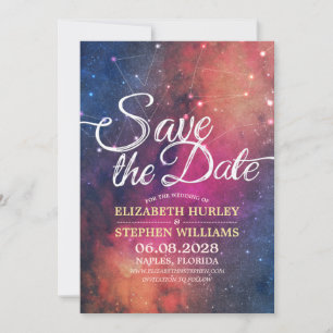 Hochzeit speichern Sie das Datum Chic Star Sky Ste Save The Date