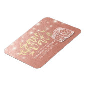 Hochzeit speichern Sie das Datum Couple Mason Jars Magnet (Linke Seite)