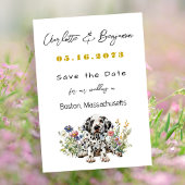Hochzeit speichern Sie das Datum Dalmatiner Welpen Save The Date