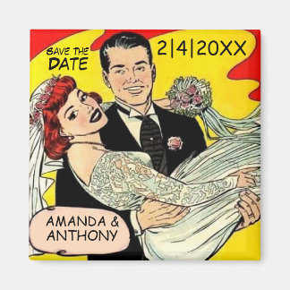 Hochzeit Speichern Sie das Datum danke Ihnen favor Magnet