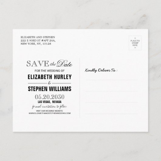 Hochzeit speichern Sie das Datum der Blumenfeather Ankündigungspostkarte (Rückseite)