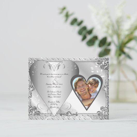 Hochzeit speichern Sie das Datum der Einladung (Stehend Vorderseite)