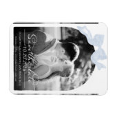 Hochzeit speichern Sie das Datum der Einladung | B Magnet (Horizontal)