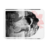 Hochzeit speichern Sie das Datum der Einladung | B Magnet (Horizontal)
