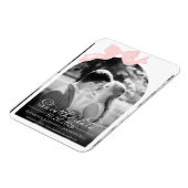 Hochzeit speichern Sie das Datum der Einladung | B Magnet (Linke Seite)