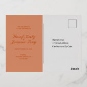 Hochzeit speichern Sie das Datum der Einladung Pos (Rückseite)