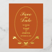 Hochzeit speichern Sie das Datum der Einladung Pos (Vorderseite)