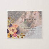 Hochzeit speichern Sie das Datum der Einladung Puzzle (Horizontal)