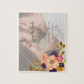 Hochzeit speichern Sie das Datum der Einladung Puzzle (Vertikal)