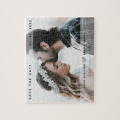 Hochzeit speichern Sie das Datum der Einladung Puzzle (Vertikal)