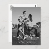 Hochzeit speichern Sie das Datum der Einladung, Sa Postkarte (Vorne/Hinten)