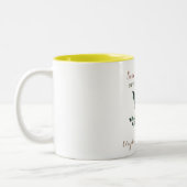 Hochzeit speichern Sie das Datum der Einladung Zweifarbige Tasse (Links)