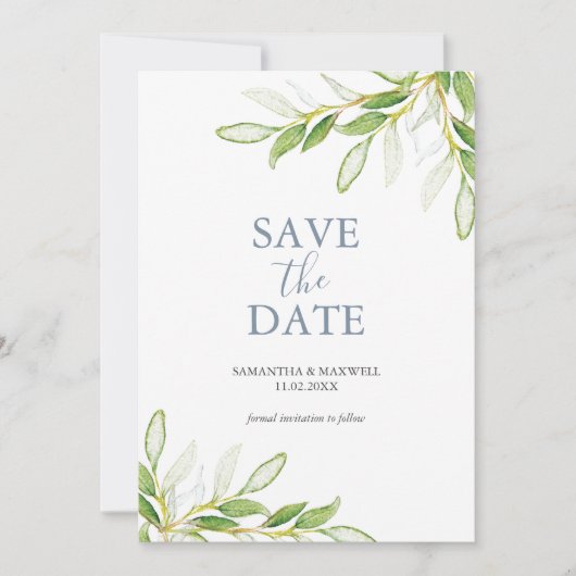 Hochzeit speichern Sie das Datum der Einladungen b (Vorderseite)